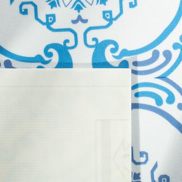 Vinyl Floor 113  Not Available Polyvinyl Chloride (Pvc) Rug Blue / Ivory