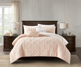 Leighton Blush King 5pc Comforter Set