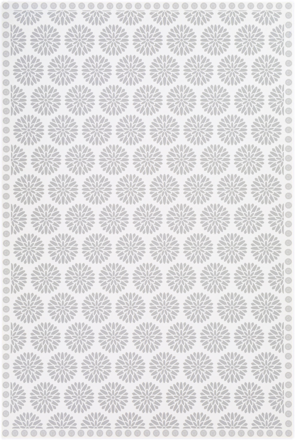 Vinilo VNL-2308 Traditional Vinyl Rug VNL2308-38 Cream, Medium Gray 100% Vinyl 3' x 8'