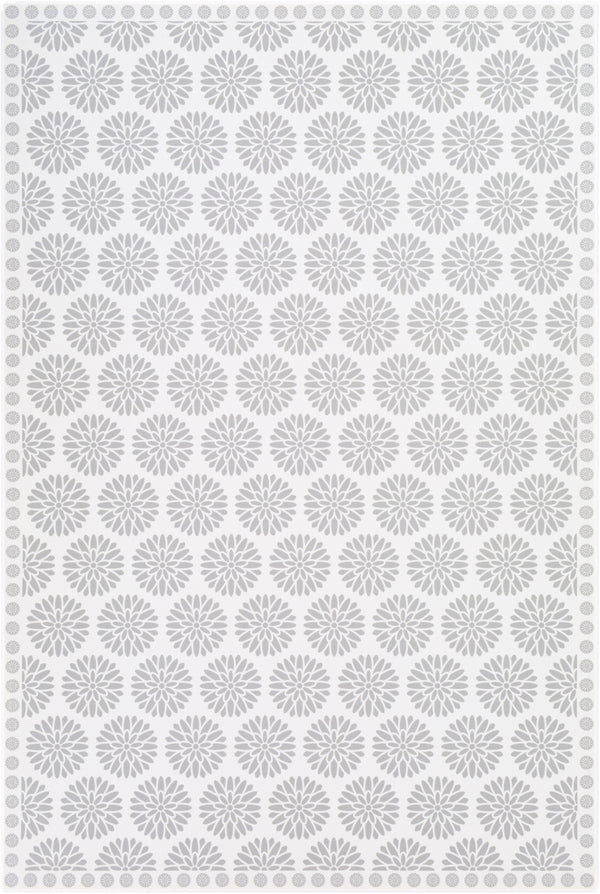 Vinilo VNL-2308 Traditional Vinyl Rug VNL2308-38 Cream, Medium Gray 100% Vinyl 3' x 8'