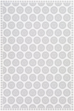 Vinilo VNL-2308 Traditional Vinyl Rug VNL2308-38 Cream, Medium Gray 100% Vinyl 3' x 8'