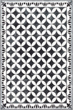 Vinilo VNL-2309 Traditional Vinyl Rug VNL2309-38 Cream, Black 100% Vinyl 3' x 8'