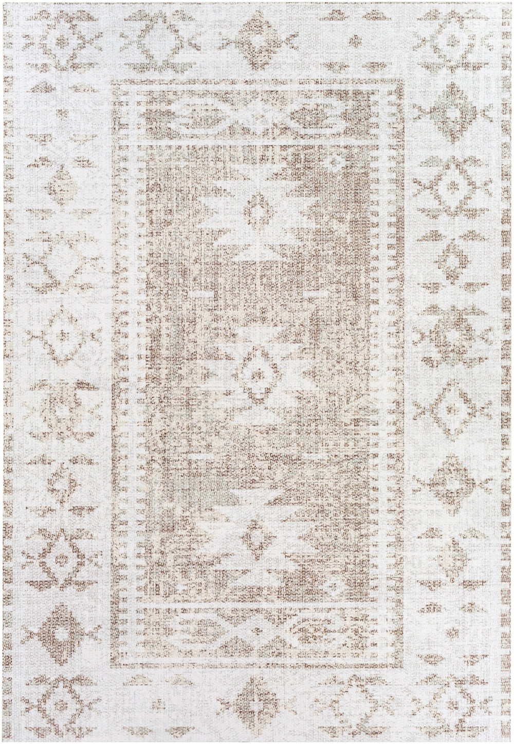 Vinilo VNL-2317 Global Vinyl Rug VNL2317-38 Cream, Taupe 100% Vinyl 3' x 8'