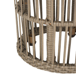 Safavieh Fane Side Table Indoor Outdoor 23.23" Modern Dark Grey Concrete Aluminium VNN1022A 889048326392