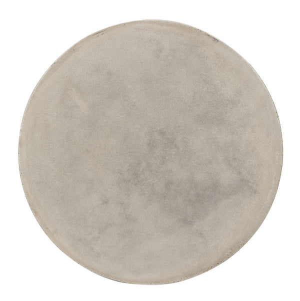 Safavieh Fane Side Table Indoor Outdoor 23.23" Modern Dark Grey Concrete Aluminium VNN1022A 889048326392