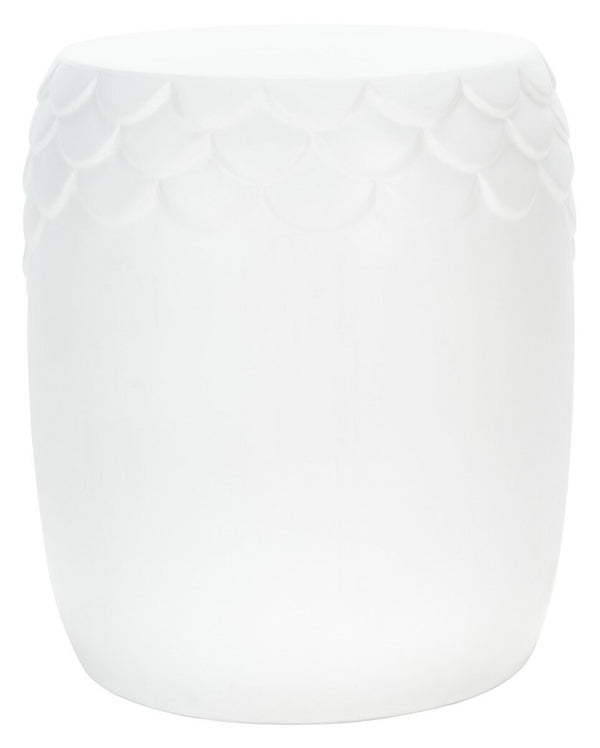 Julyvia Concrete Stool - Chic Outdoor Accent Table with Textured Design for Stylish Patios