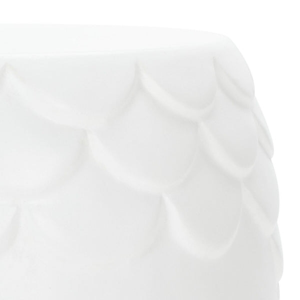 Julyvia Concrete Stool - Chic Outdoor Accent Table with Textured Design for Stylish Patios