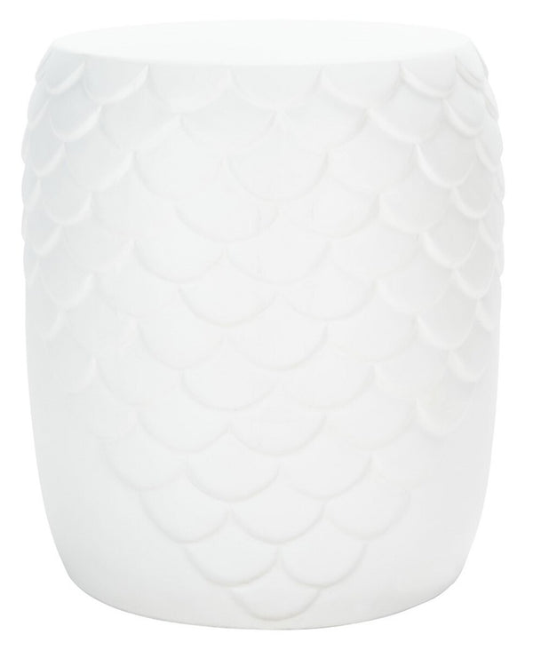 Julyvia Concrete Stool - Chic Outdoor Accent Table with Textured Design for Stylish Patios