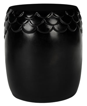 Julyvia Concrete Stool - Chic Outdoor Accent Table with Textured Design for Stylish Patios