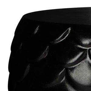 Julyvia Concrete Stool - Chic Outdoor Accent Table with Textured Design for Stylish Patios