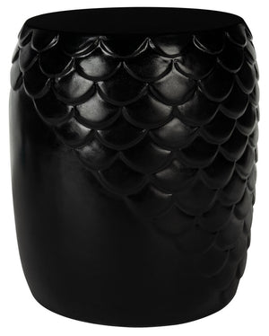 Julyvia Concrete Stool - Chic Outdoor Accent Table with Textured Design for Stylish Patios