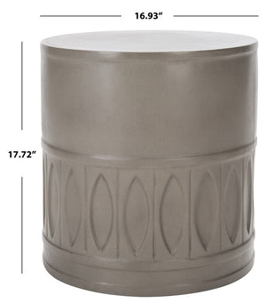 Nasya Concrete Accent Stool - Eclectic Outdoor Elegance for Stylish Entertaining and Decor
