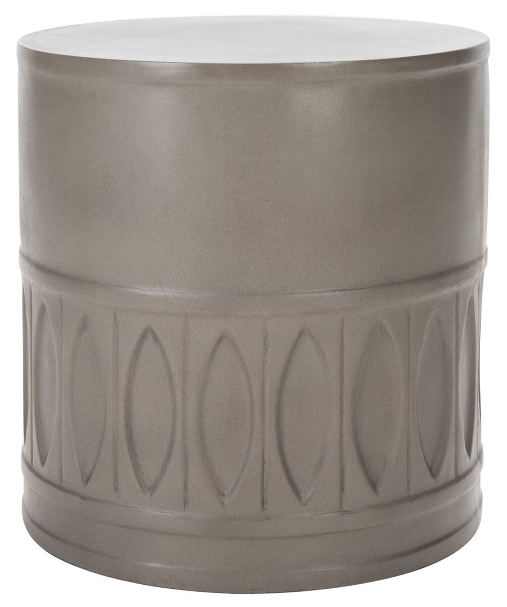 Nasya Concrete Accent Stool - Eclectic Outdoor Elegance for Stylish Entertaining and Decor