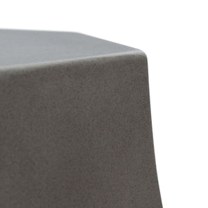 Klaudia Concrete Accent Stool - Sculptural Design for Outdoor Entertaining, No Assembly Required