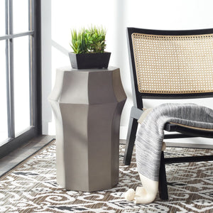 Klaudia Concrete Accent Stool - Sculptural Design for Outdoor Entertaining, No Assembly Required
