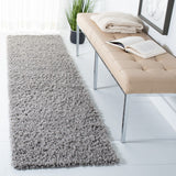 Venus Shag 500 Venus Shag 520 Shag Power Loomed 100 % Polypropylene Pile Rug Light Grey