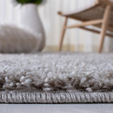 Venus Shag 500 Venus Shag 520 Shag Power Loomed 100 % Polypropylene Pile Rug Light Grey