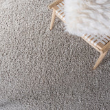 Venus Shag 500 Venus Shag 520 Shag Power Loomed 100 % Polypropylene Pile Rug Light Grey