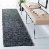 Venus Shag 500 Venus Shag 520 Shag Power Loomed 100 % Polypropylene Pile Rug Dark Grey