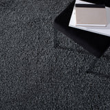 Venus Shag 500 Venus Shag 520 Shag Power Loomed 100 % Polypropylene Pile Rug Dark Grey