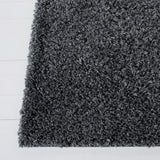 Venus Shag 500 Venus Shag 520 Shag Power Loomed 100 % Polypropylene Pile Rug Dark Grey