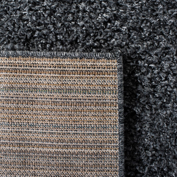 Venus Shag 500 Venus Shag 520 Shag Power Loomed 100 % Polypropylene Pile Rug Dark Grey