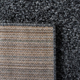 Venus Shag 500 Venus Shag 520 Shag Power Loomed 100 % Polypropylene Pile Rug Dark Grey