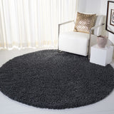 Venus Shag 500 Venus Shag 520 Shag Power Loomed 100 % Polypropylene Pile Rug Dark Grey