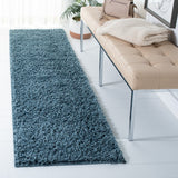 Venus Shag 500 Venus Shag 520 Shag Power Loomed 100 % Polypropylene Pile Rug Blue