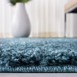 Venus Shag 500 Venus Shag 520 Shag Power Loomed 100 % Polypropylene Pile Rug Blue