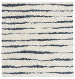 Venus Shag 600 Venus Shag 603 Shag Power Loomed 100 % Polypropylene Pile Rug Ivory / Dark Grey