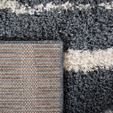 Venus Shag 600 Venus Shag 603 Shag Power Loomed 60% Polypropylene 35% Recycled Polyester 5% Latex Rug Dark Grey / Ivory