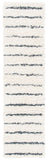 Venus Shag 600 Venus Shag 604 Shag Power Loomed 100 % Polypropylene Pile Rug Ivory / Dark Grey