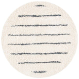 Venus Shag 600 Venus Shag 604 Shag Power Loomed 100 % Polypropylene Pile Rug Ivory / Dark Grey