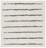 Venus Shag 600 Venus Shag 604 Shag Power Loomed 100 % Polypropylene Pile Rug Ivory / Dark Grey