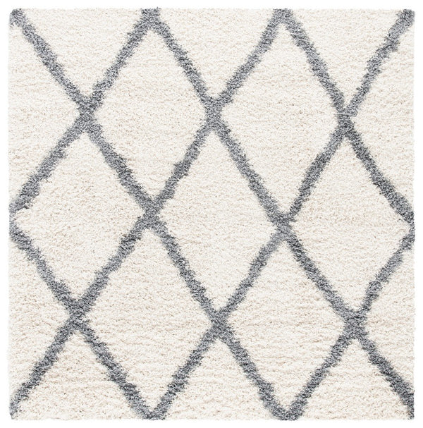 Venus Shag 600 Venus Shag 681 Shag Power Loomed 100 % Polypropylene Pile Rug Ivory / Grey