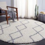 Venus Shag 600 Venus Shag 682 Shag Power Loomed 60% Polypropylene 35% Recycled Polyester 5% Latex Rug Ivory / Grey