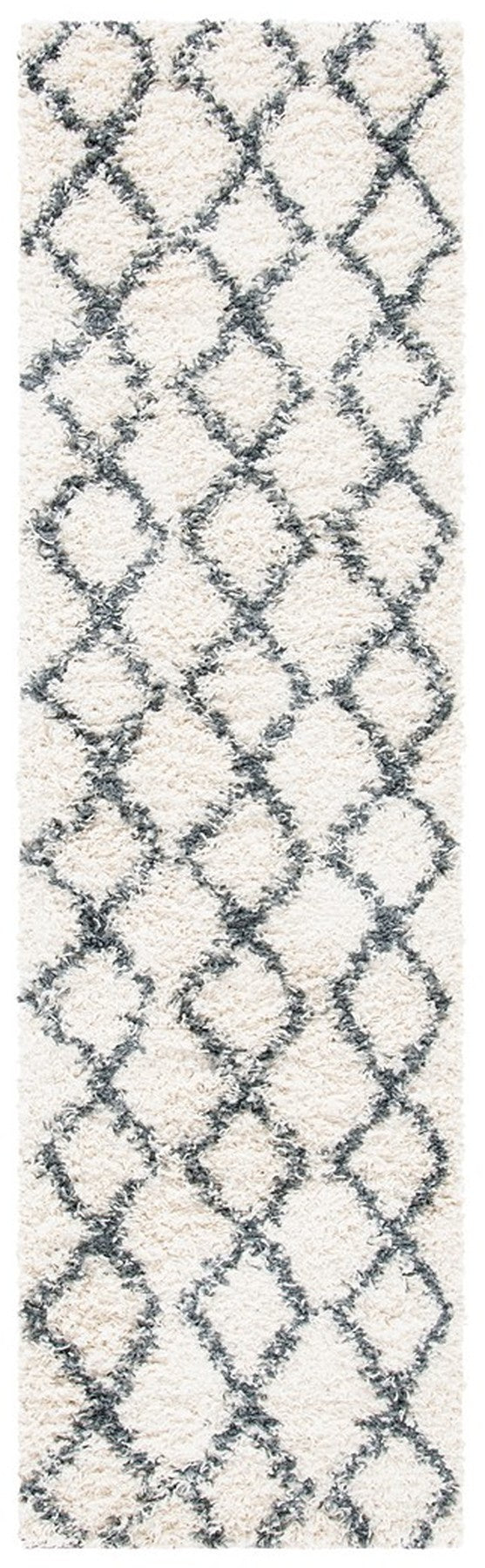 Venus Shag 600 Venus Shag 682 Shag Power Loomed 60% Polypropylene 35% Recycled Polyester 5% Latex Rug Ivory / Dark Grey