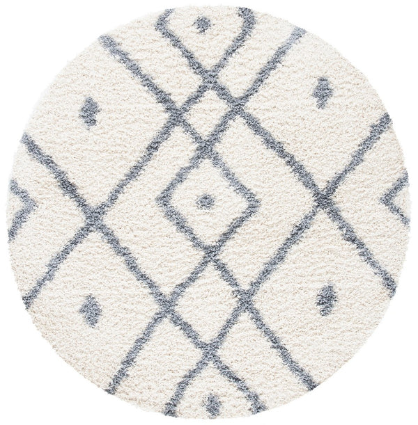 Venus Shag 600 Venus Shag 683 Shag Power Loomed 100 % Polypropylene Pile Rug Ivory / Grey