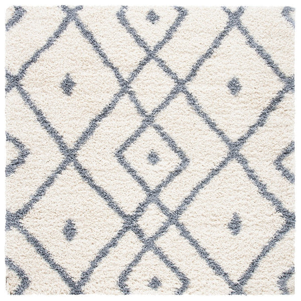 Venus Shag 600 Venus Shag 683 Shag Power Loomed 100 % Polypropylene Pile Rug Ivory / Grey