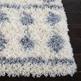 Venus Shag 600 Venus Shag 684 Shag Power Loomed 60% Polypropylene 35% Recycled Polyester 5% Latex Rug Ivory / Grey