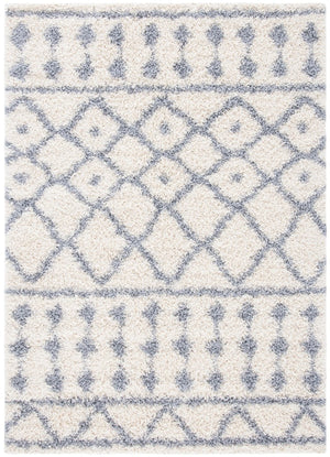 Venus Shag 600 Venus Shag 684 Shag Power Loomed 100 % Polypropylene Pile Rug Ivory / Grey