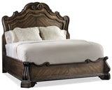 Hooker Furniture Rhapsody Traditional-Formal California King Panel Bed in Hardwood Solids, Pecan Veneers, Resin 5070-90260