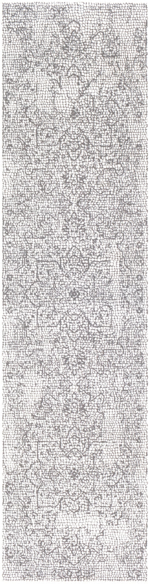 Venezia VNZ-2309 Traditional Polyester, Polypropylene Rug VNZ2309-2712 Medium Gray, Beige, Charcoal 50% Polyester, 50% Polypropylene 2'7" x 12'