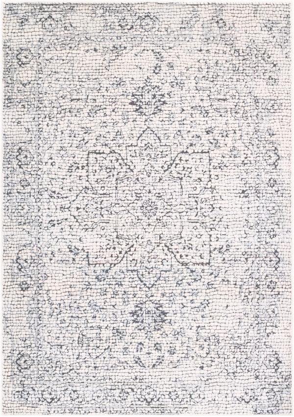 Venezia VNZ-2309 Traditional Polyester, Polypropylene Rug VNZ2309-5373 Medium Gray, Beige, Charcoal 50% Polyester, 50% Polypropylene 5'1" x 7'3"