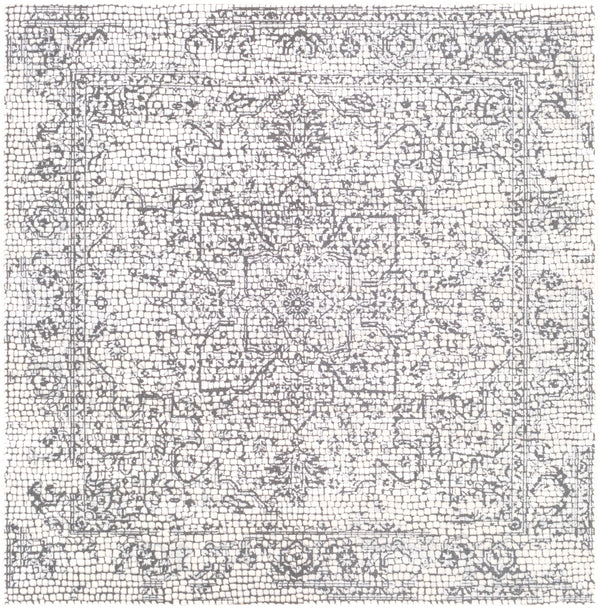 Venezia VNZ-2309 Traditional Polyester, Polypropylene Rug VNZ2309-67SQ Medium Gray, Beige, Charcoal 50% Polyester, 50% Polypropylene 6'7" Square