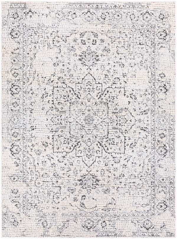 Venezia VNZ-2309 Traditional Polyester, Polypropylene Rug VNZ2309-710103 Medium Gray, Beige, Charcoal 50% Polyester, 50% Polypropylene 7'7" x 10'2"