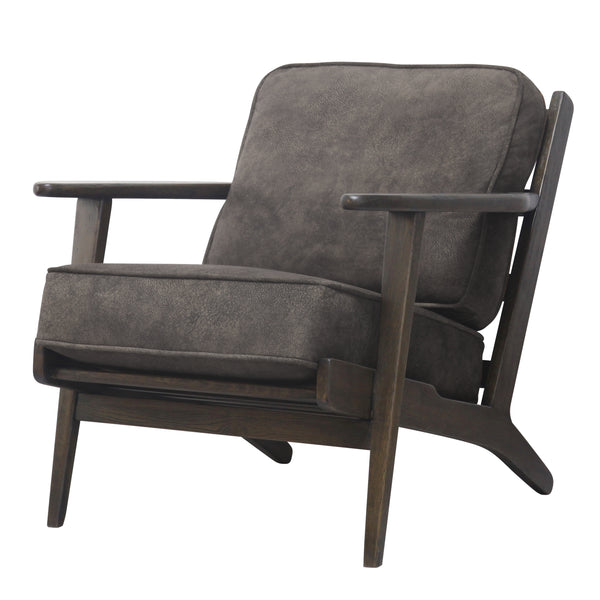 Albert Accent Chair - Contemporary Plush Seating with Solid Oak Frame for Modern Living Spaces