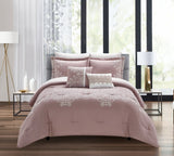 Gigi Rose Queen 5pc Comforter Set