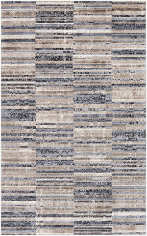 Valour VOR-2310 Modern Polyester, Polypropylene Rug VOR2310-810119 Taupe, Navy, Cream, Camel, Charcoal, Denim 80% Polyester, 20% Polypropylene 8'10" x 11'9"